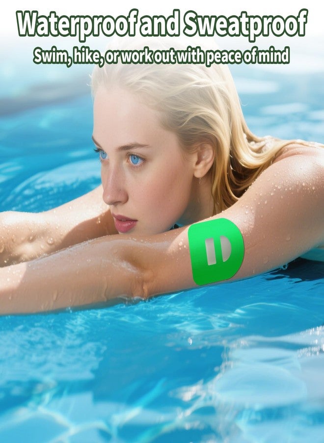 Suohheh ٥٠ قطعة من لصقات التغطية لجهاز Omnipod 5، لصقات لاصقة مقاومة للماء والعرق، مقطوعة مسبقًا، متوافقة مع Omnipod 5، ملصقات أغطية مستشعر مراقبة الجلوكوز المستمرة المرنة طويلة الأمد، شريط لاصق، هدايا صغيرة - Image 4